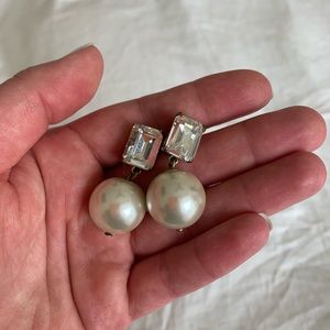 Jcrew pearl drop earrings